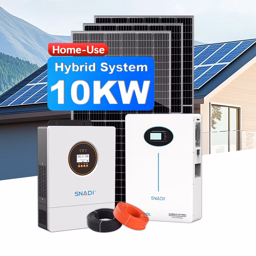 Hybrid Solar System 5kw Kit Complete Set Home Solar Energy System 6kw/10kw/12kw