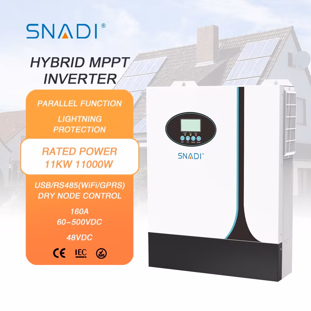 10kw Solar Inverter Hybrid off Grid MPPT Pure Sine Wave Power Inverter
