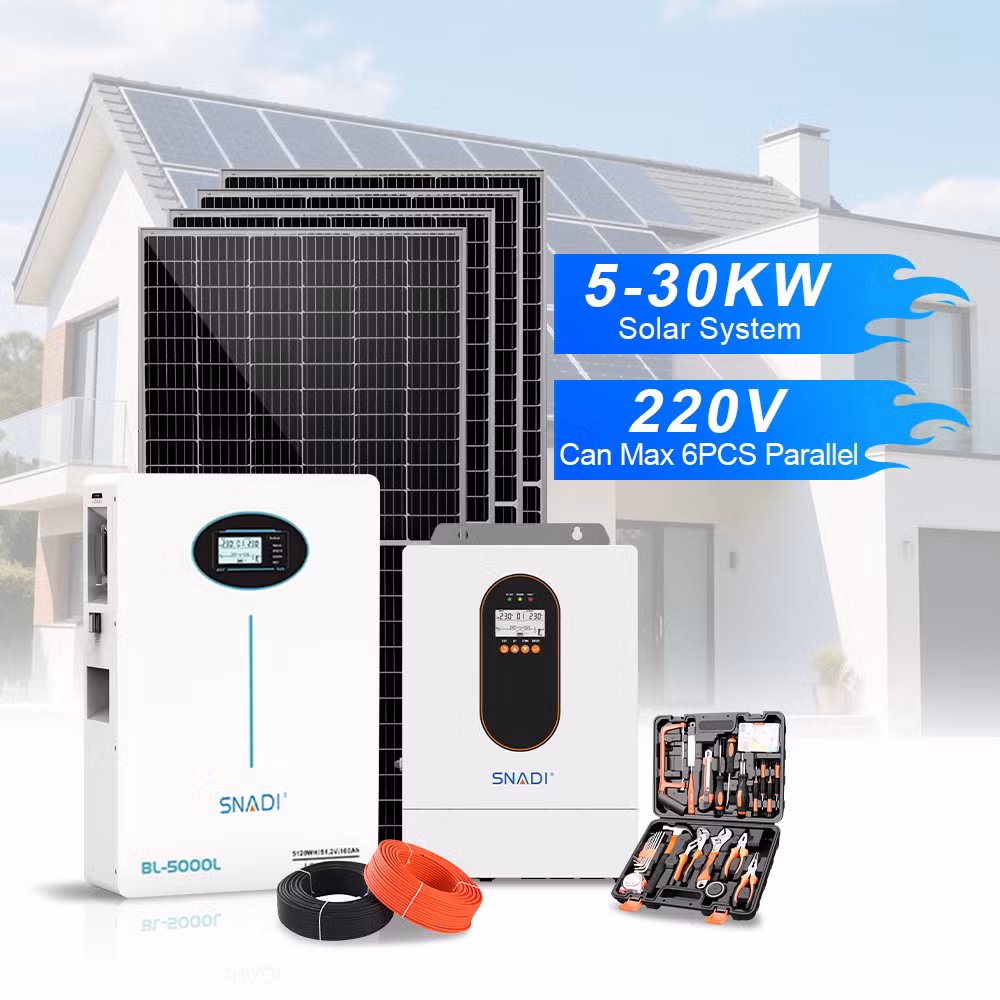 10kw Solar Power System Complete Kit 15kw 20kw Hybrid Home Solar System