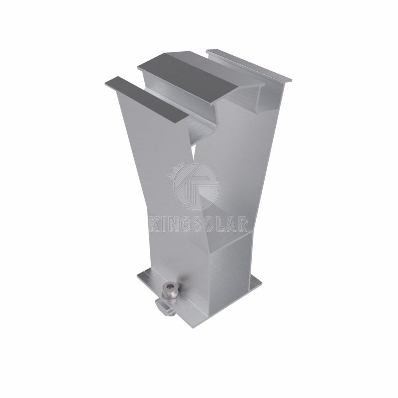 Flat Roof Ground Matrix Distributed Back-to-Back Angle Adjustable Solar Photovoltaic Bracket System