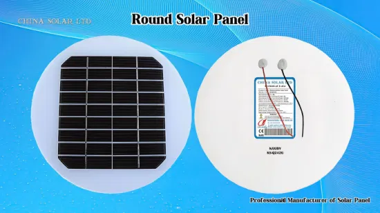 Round Small Solar Panel Custom Voltage 4V 5V 6V 9V Customized Wattage 0.5W 1W 2W 3W 5W ETFE Pet Glas
