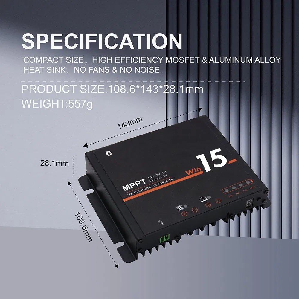 MPPT Solar Controller 12V 24V 15A Solar Power Energy Panel Battery System DC Charger Controller - MP